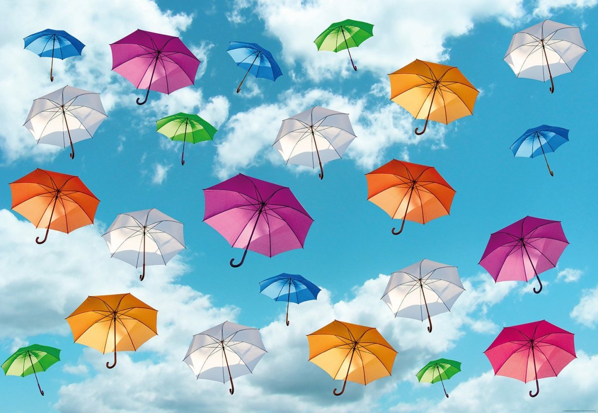 Красный зонт