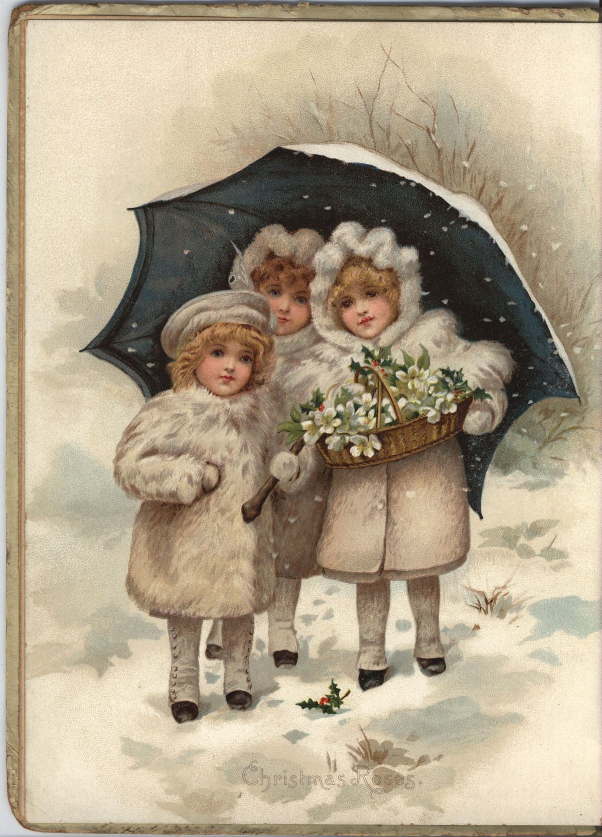 Винтажные дети Рождество