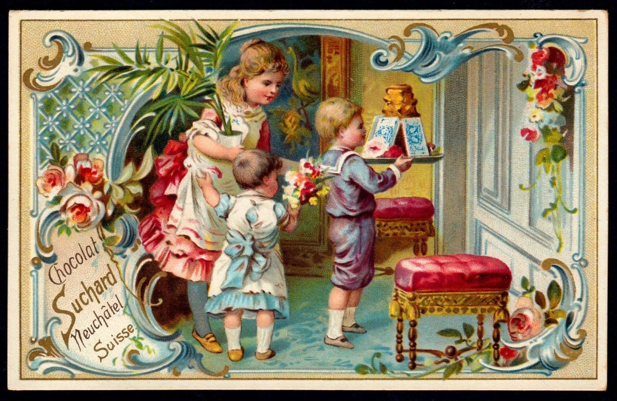 Викторианские дети для декупажа