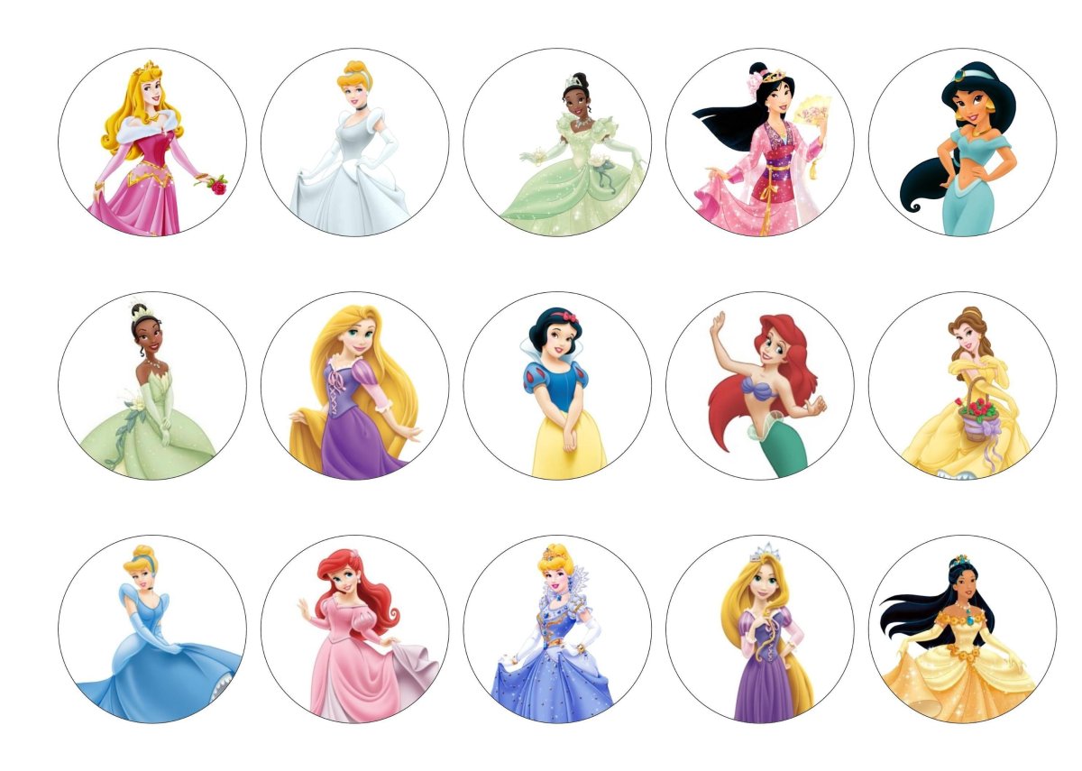 Стикеры Дисней принцессы