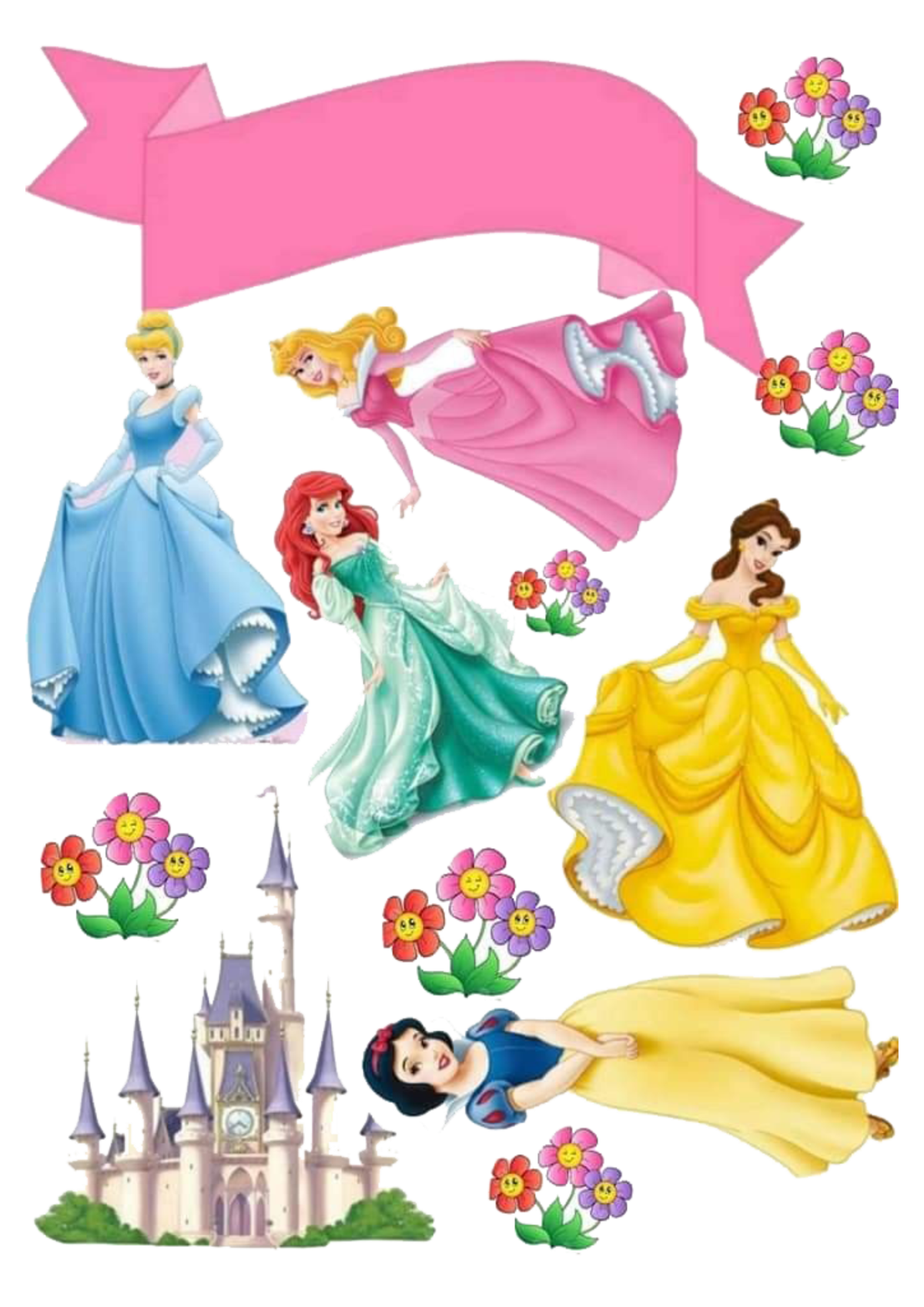 Наклейки принцессы Дисней