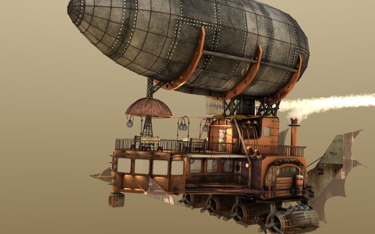 Стимпанковский дирижабль