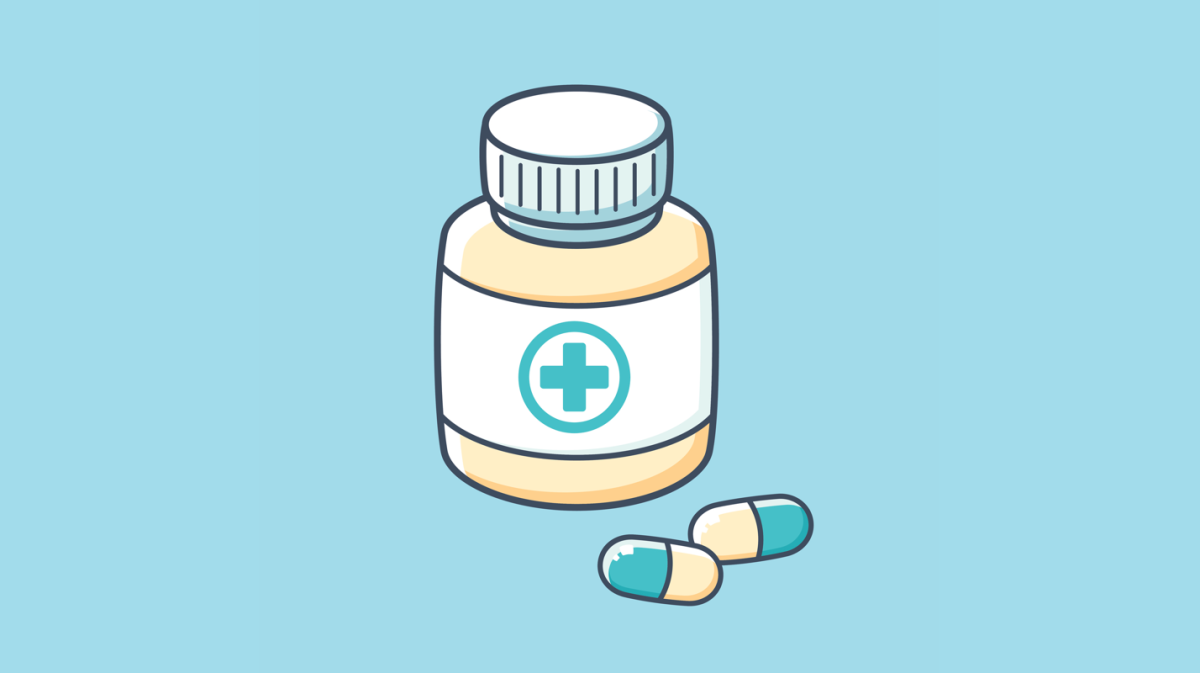 Банка с таблетками вектор