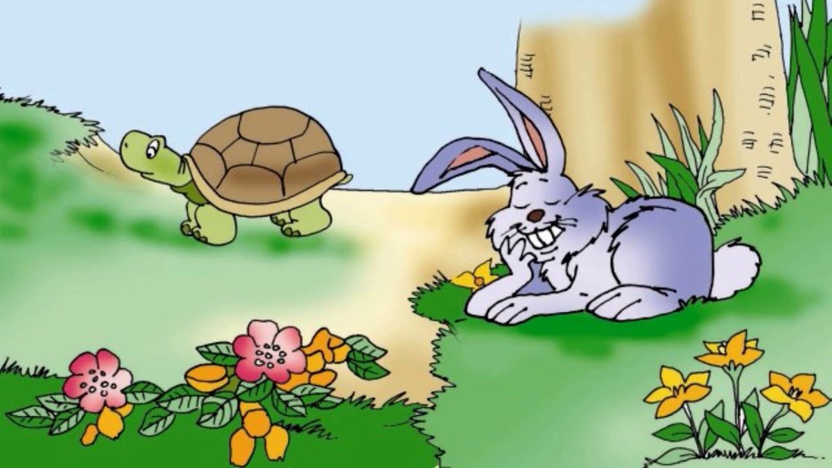 Заяц и черепаха сказка