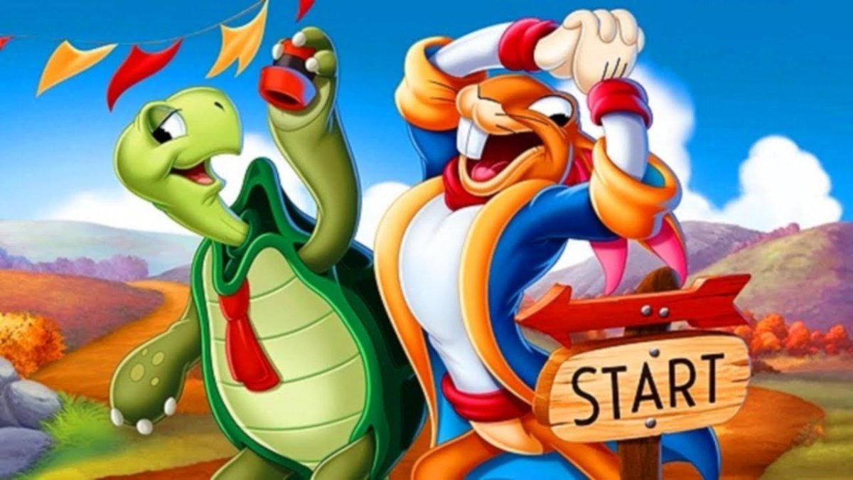 Кролик и черепаха Багз Банни