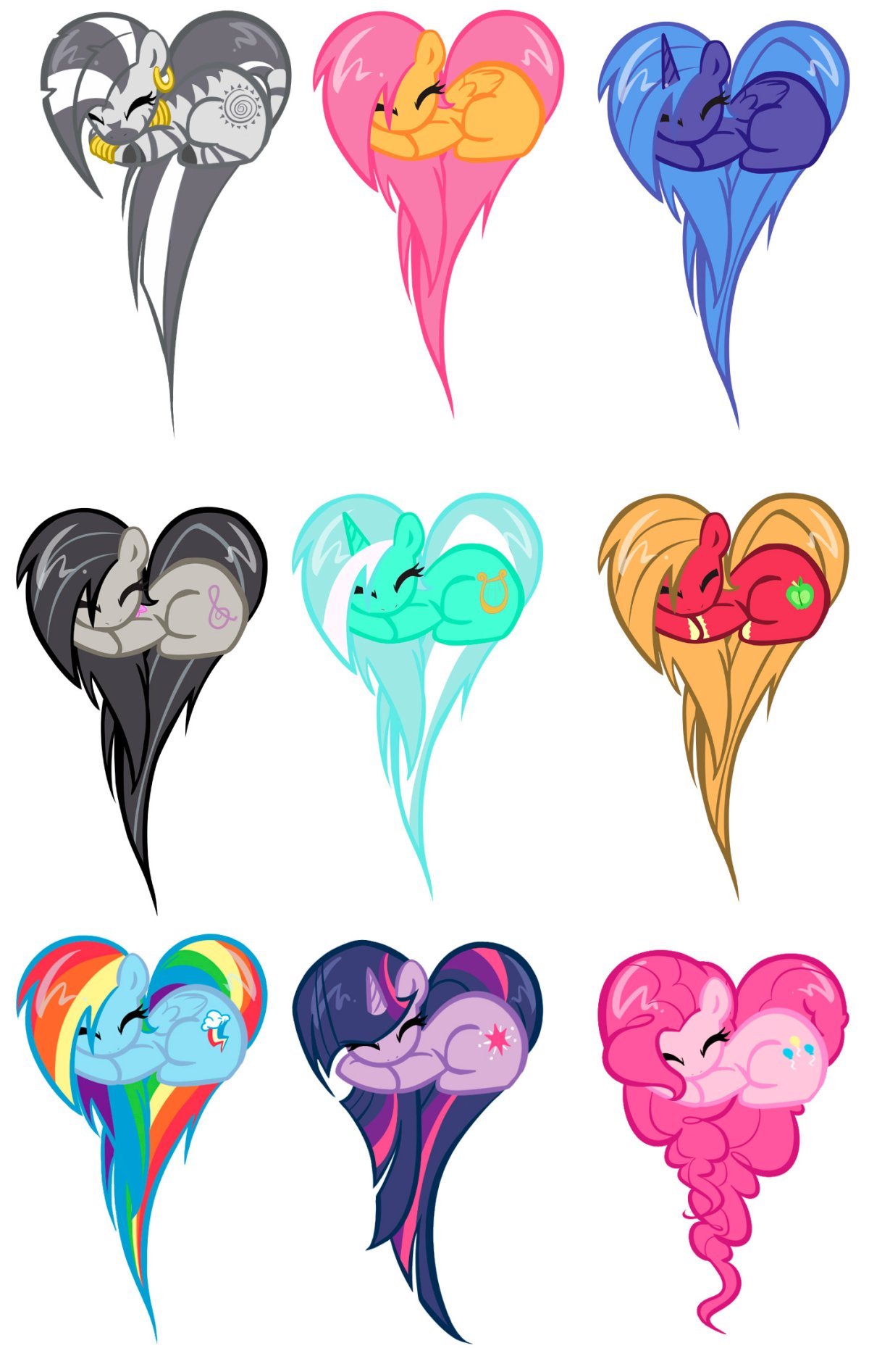 Рисунки для срисовки пони