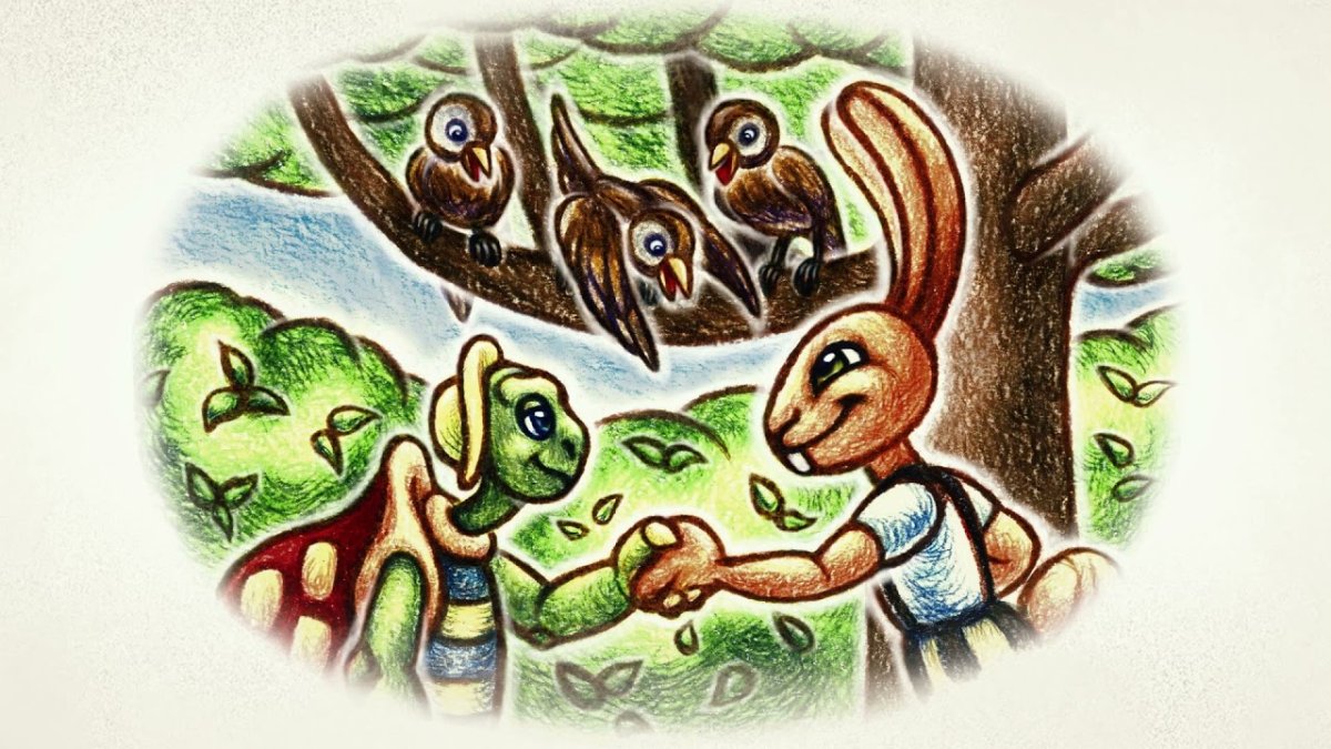 Заяц и черепаха басня