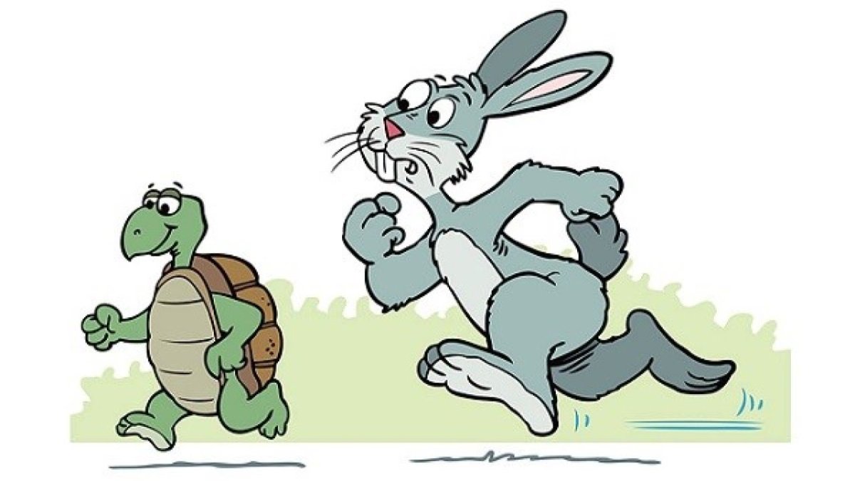 Сказка the Hare and the Tortoise