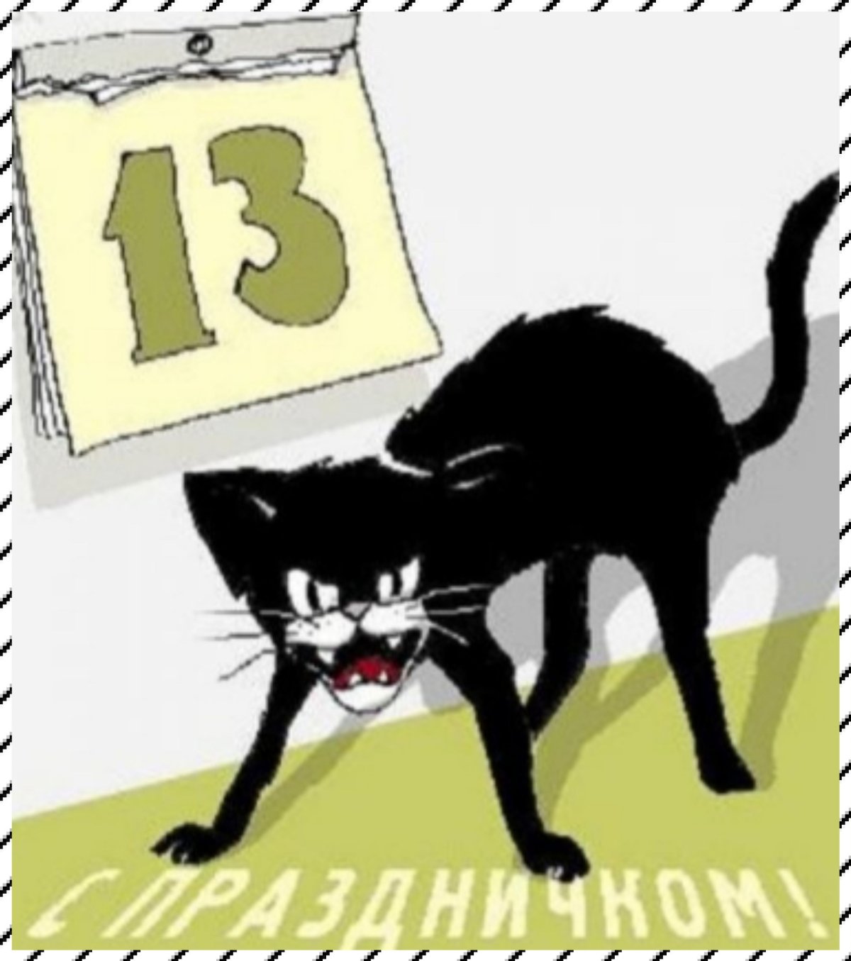 Черный кот уходит