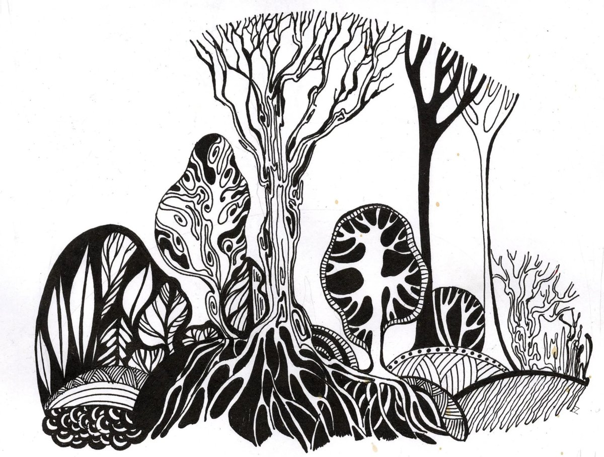 Стилизованные деревья