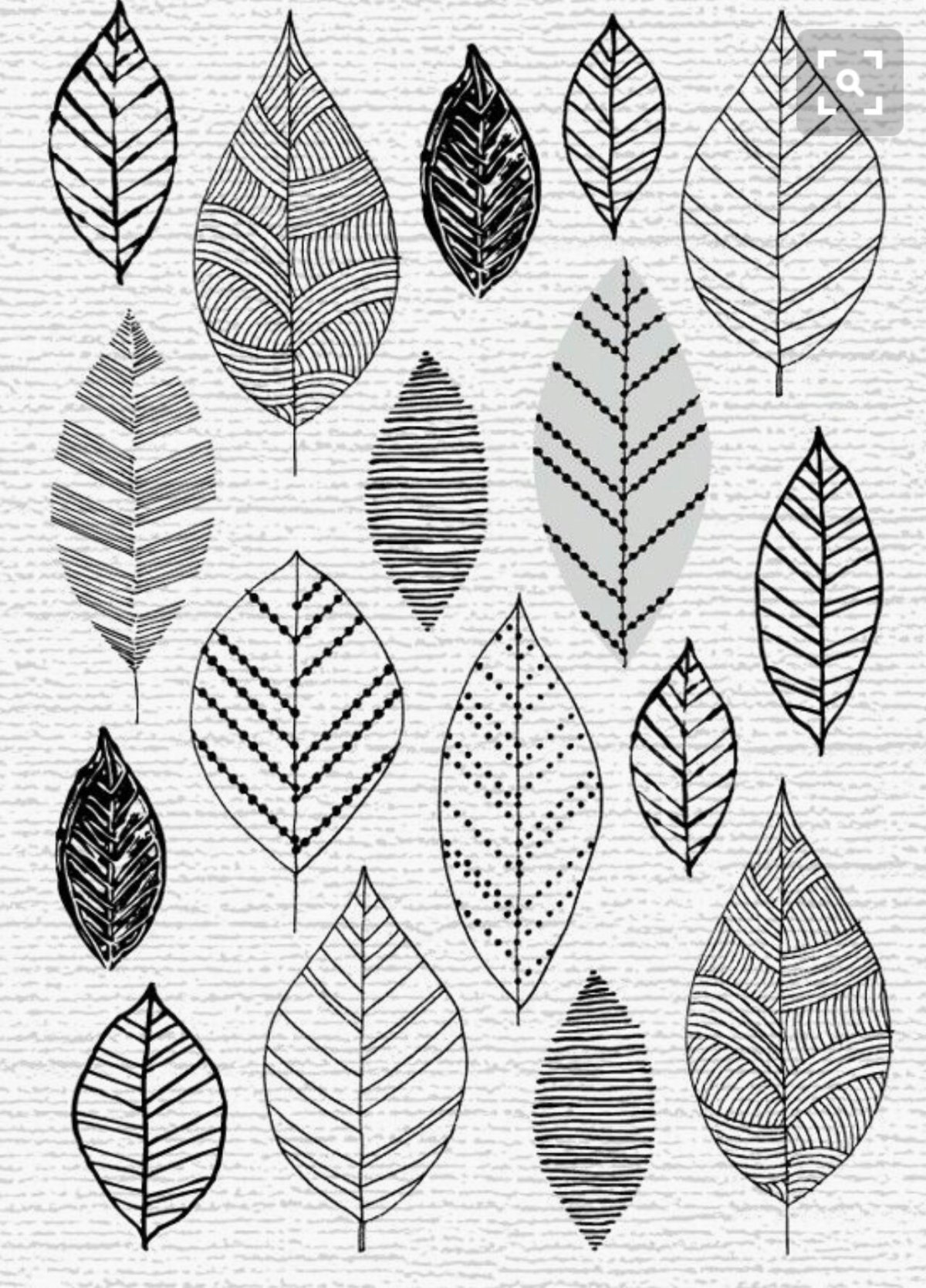 Стилизованные листья