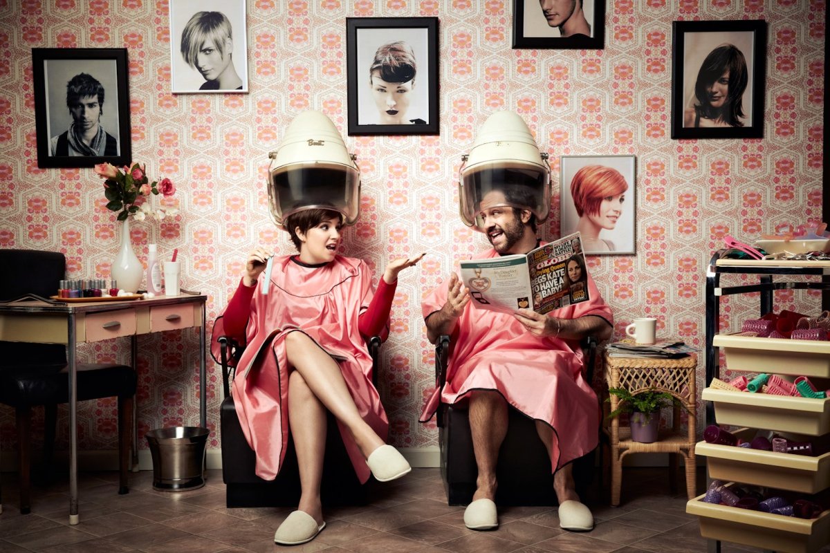 Подруги в парикмахерской