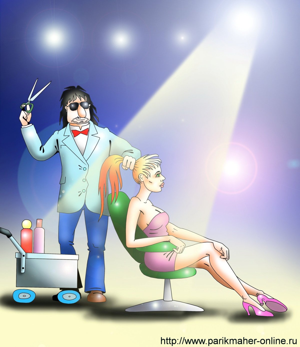 Смешные карикатуры про парикмахеров