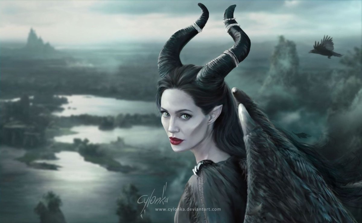 Анджелина Джоли Малефисента арт