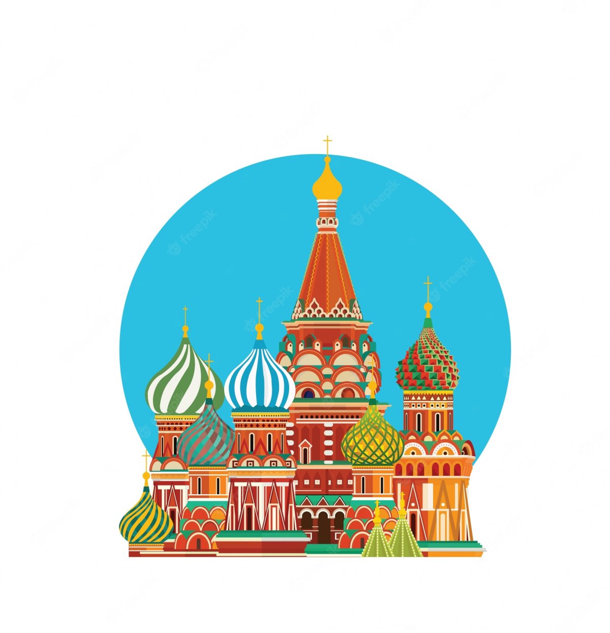 Собор Василия Блаженного вектор