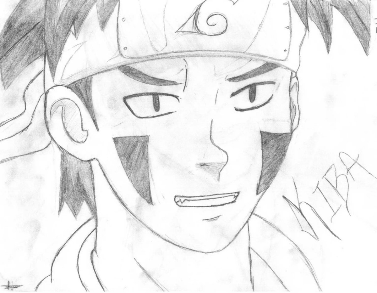 Рисунки для срисовки аниме Наруто