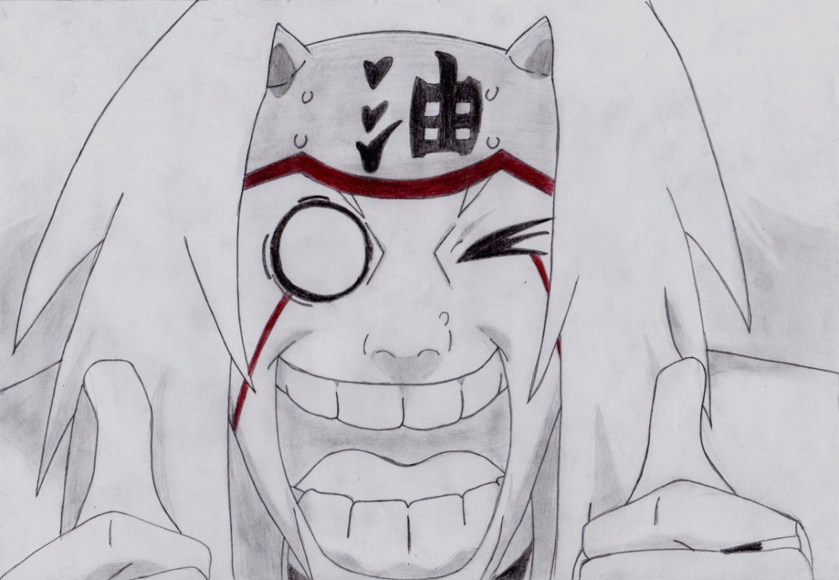 Нарисовать Какаси Хатакэ