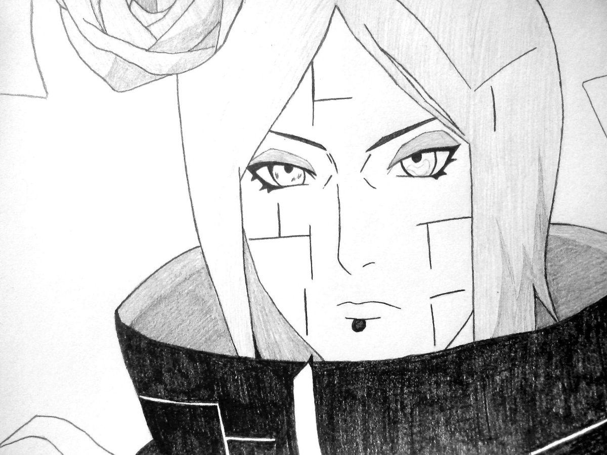 Наруто рисование Какаси