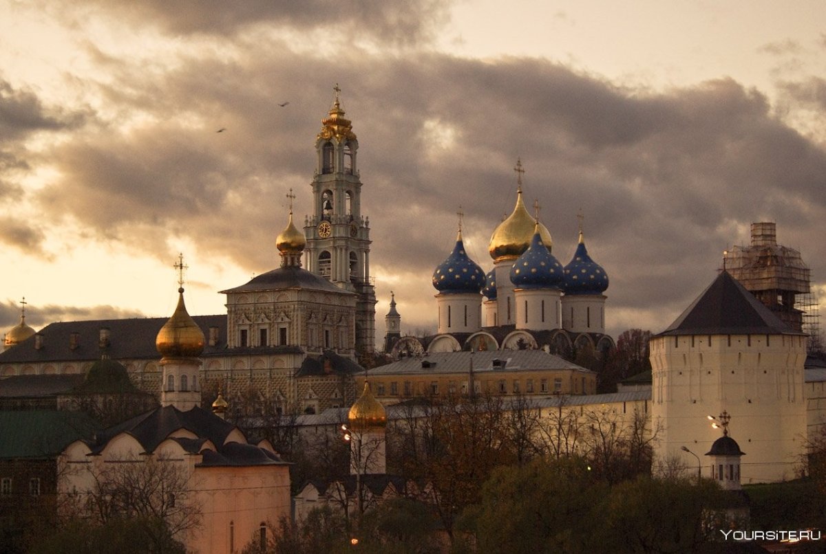 Ночной Сергиев Посад смотровая площадка