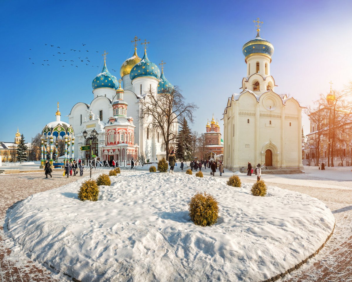 Свято Троицкая Сергиева Лавра зима