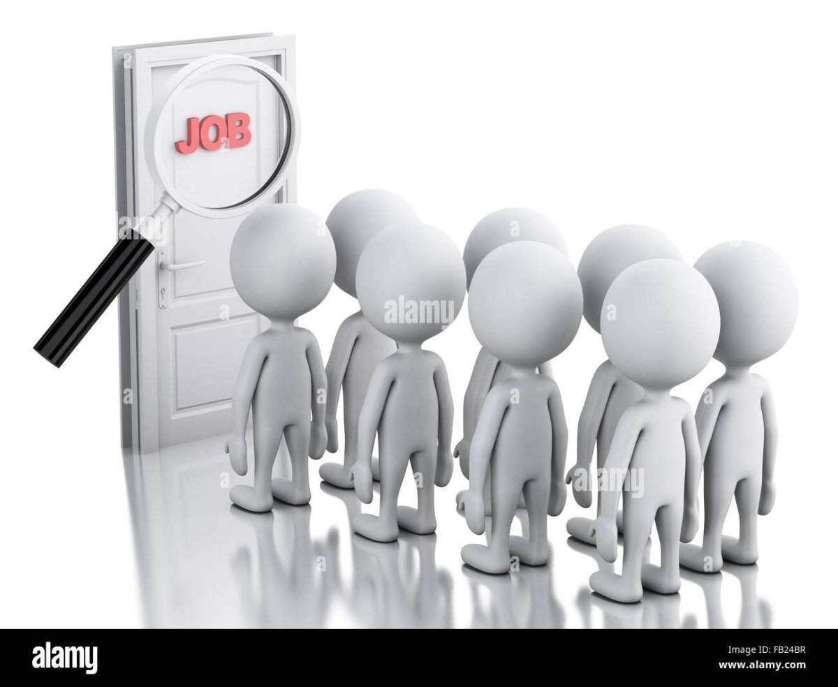 Белый человечек безработица