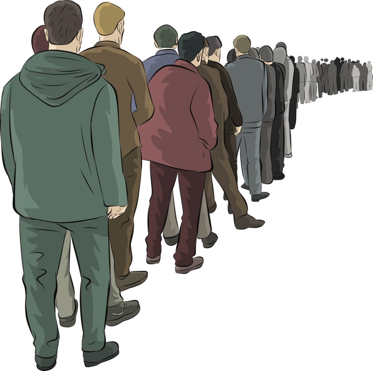 Безработица иллюстрации