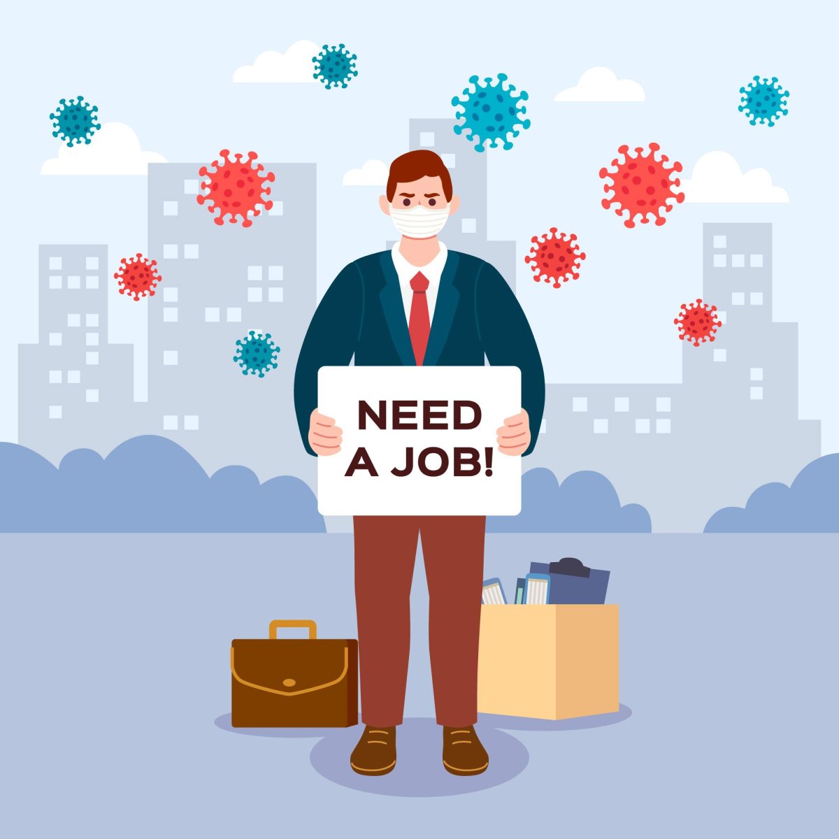 Безработица vector