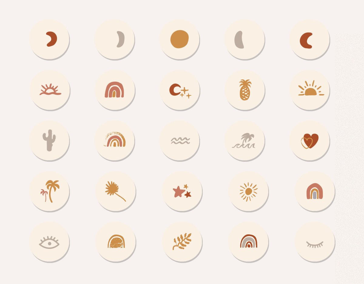 Эстетичные наклейки