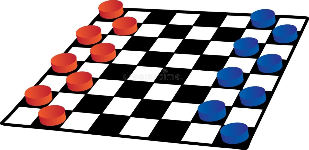 Расстановка шашек на шахматной доске