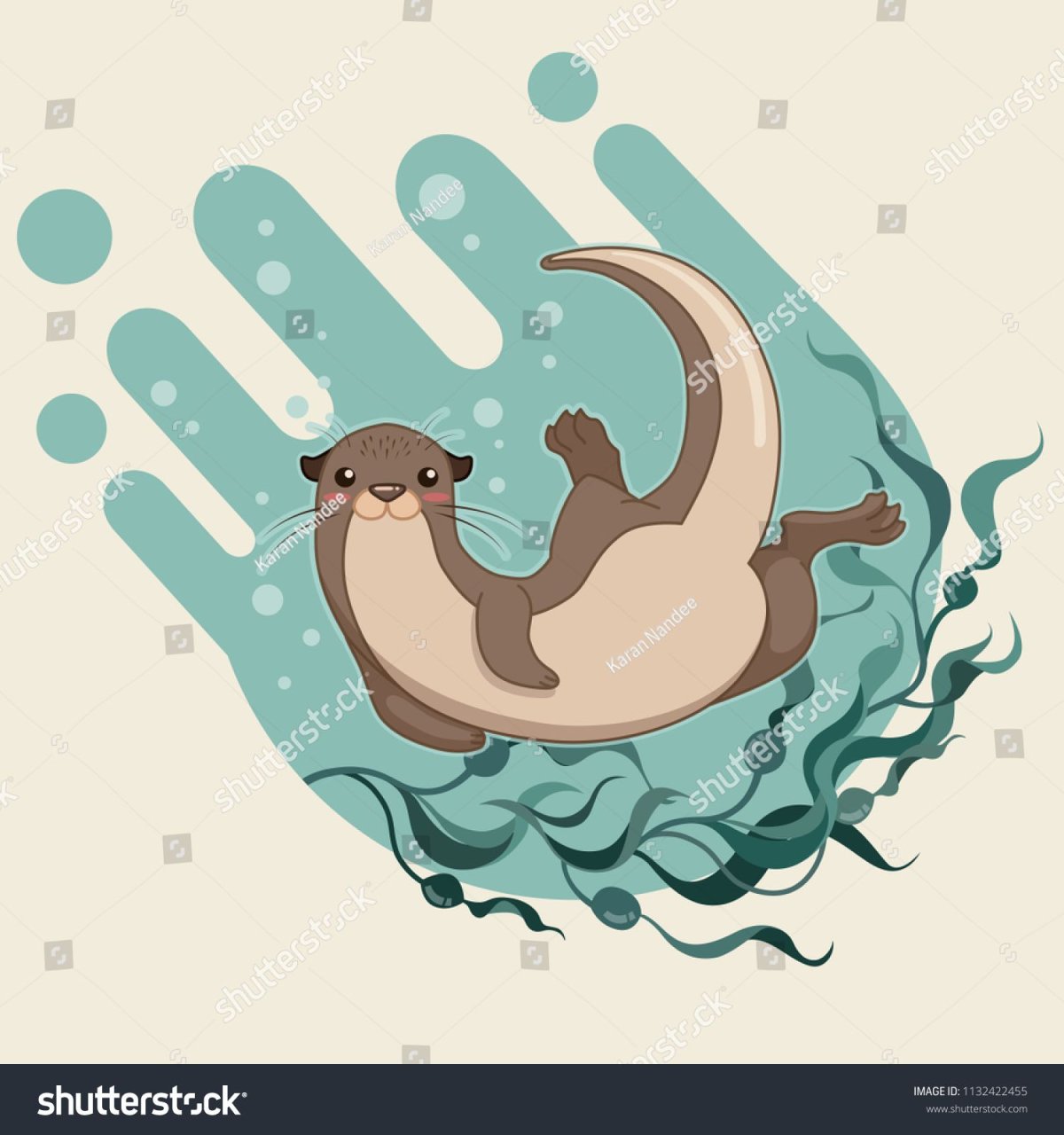 Выдра стилизация