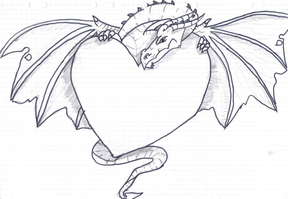 Рисунок дракона для срисовки