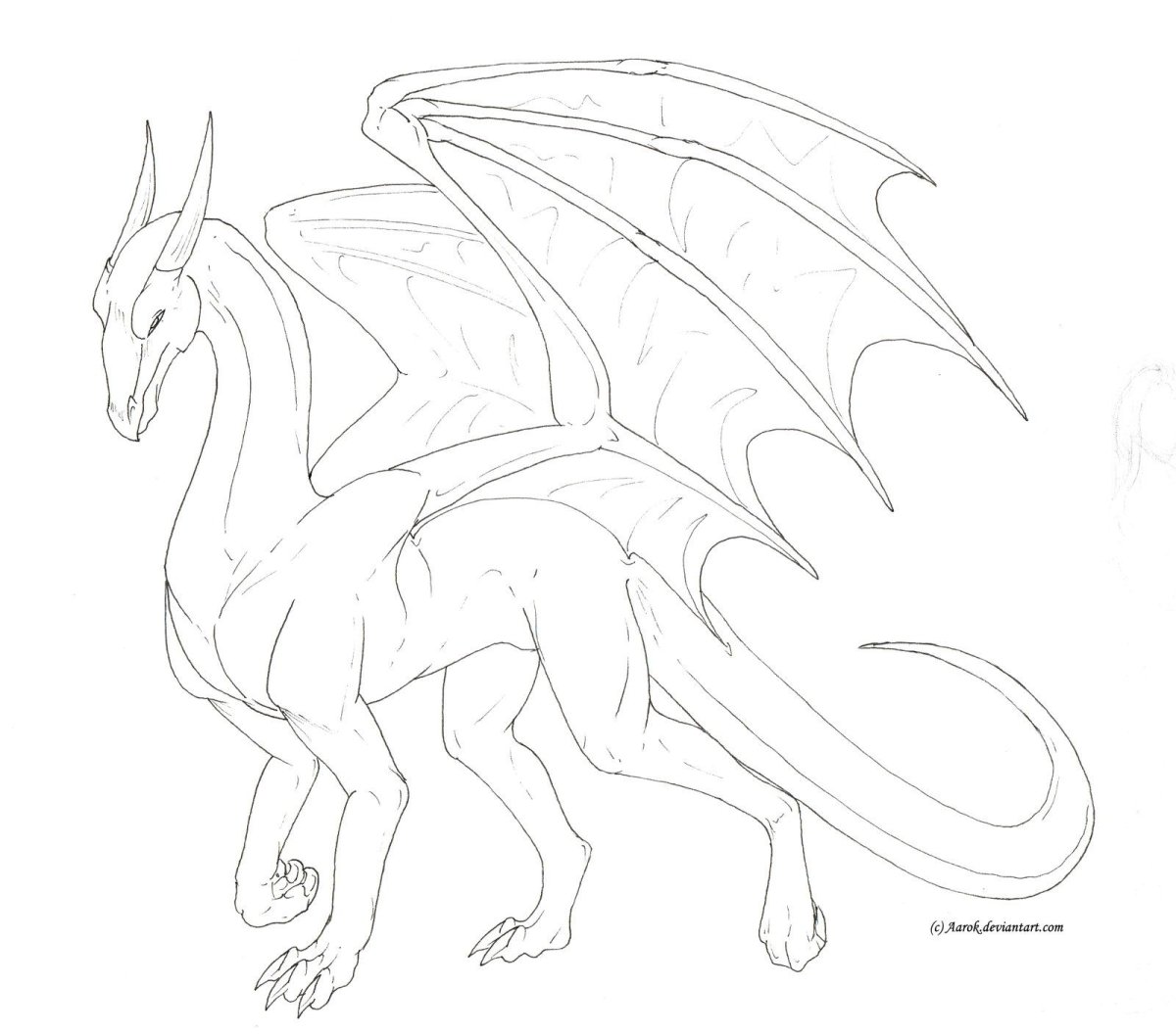 Фурия дракон для рисования
