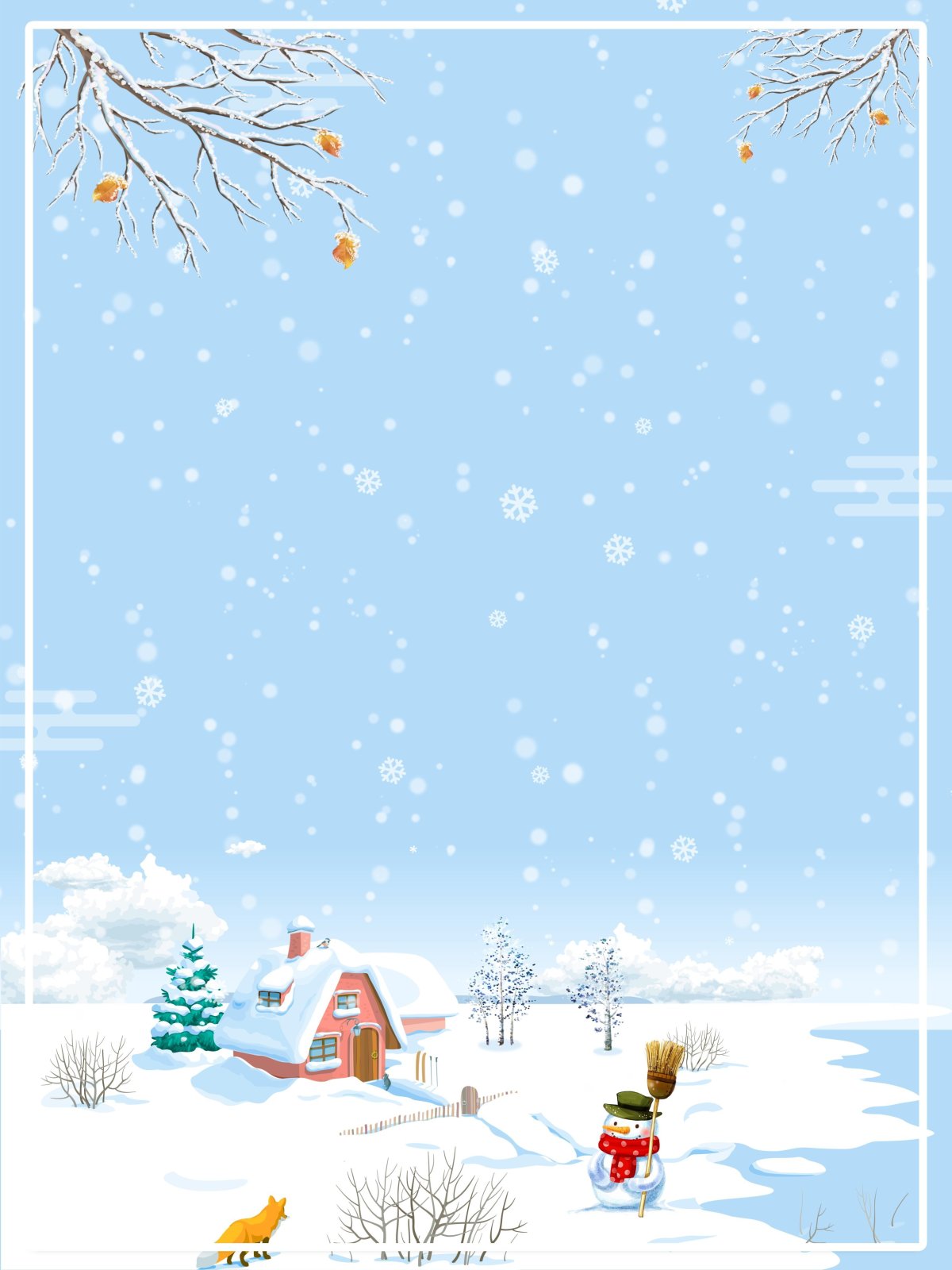 Фон для презентации зима для детей