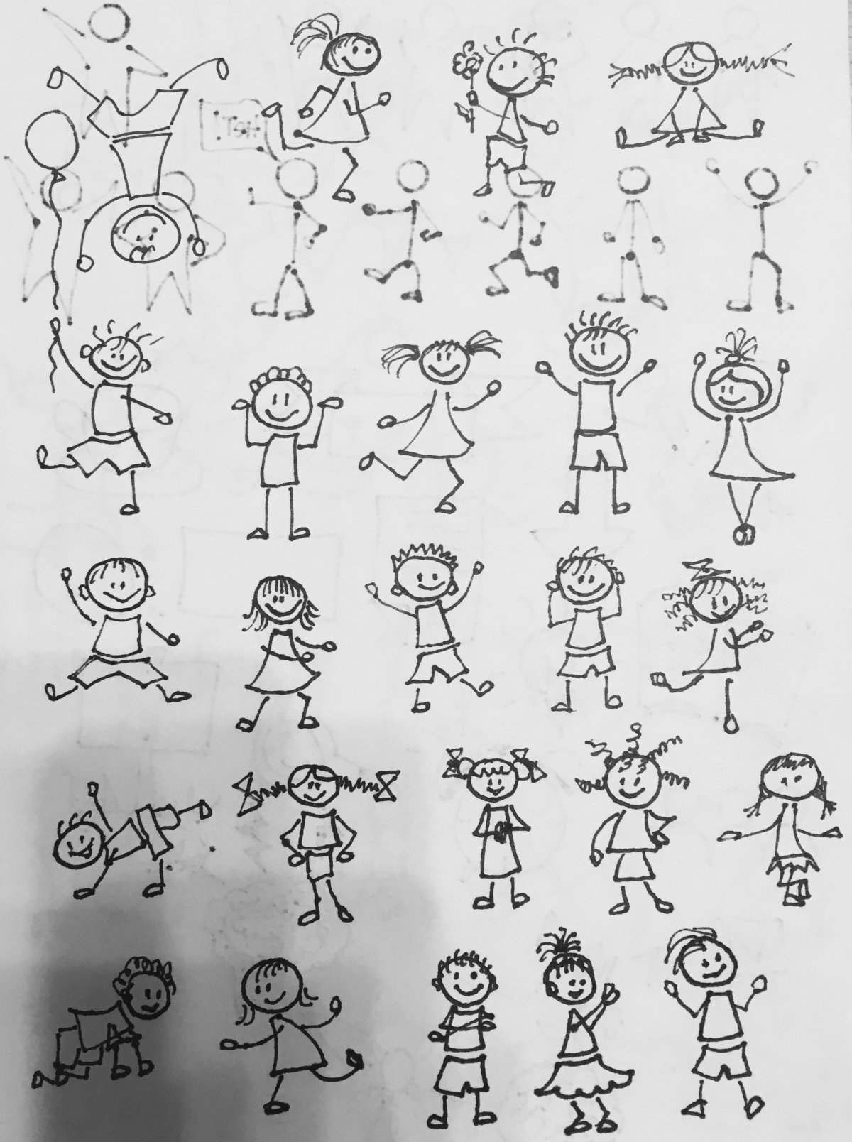 Человечек рисунок