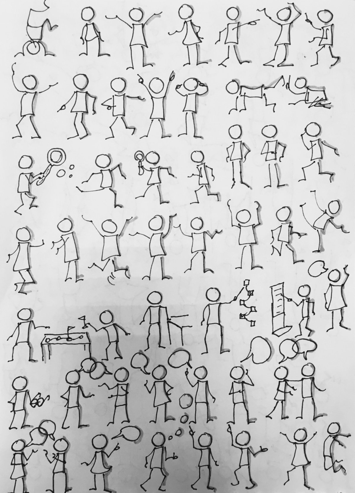 Нарисованный человечек