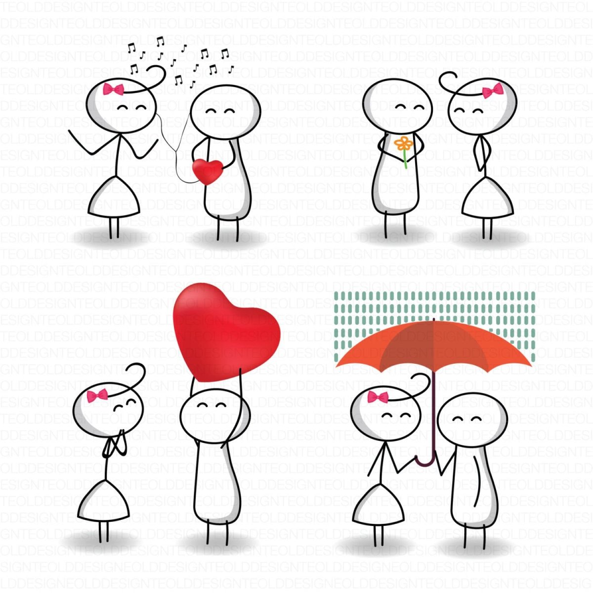 Человечки любовь