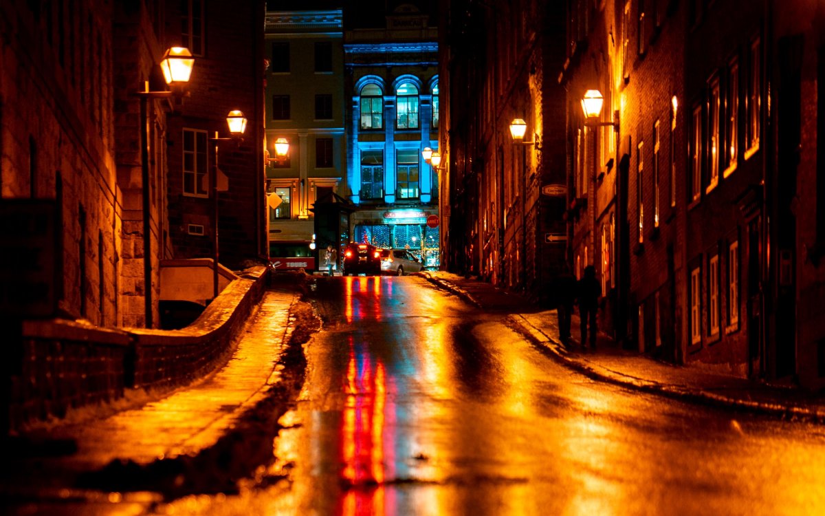 Ночная улица фото