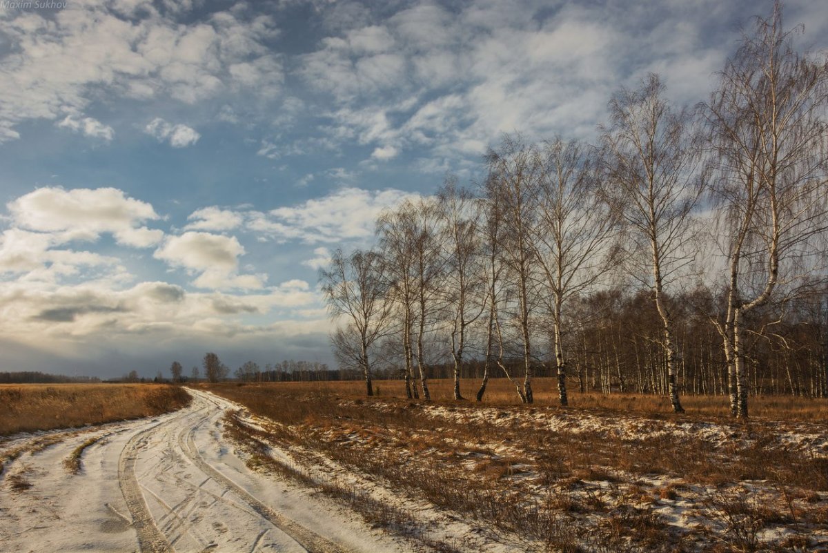 Русская деревня поздняя осень распутица