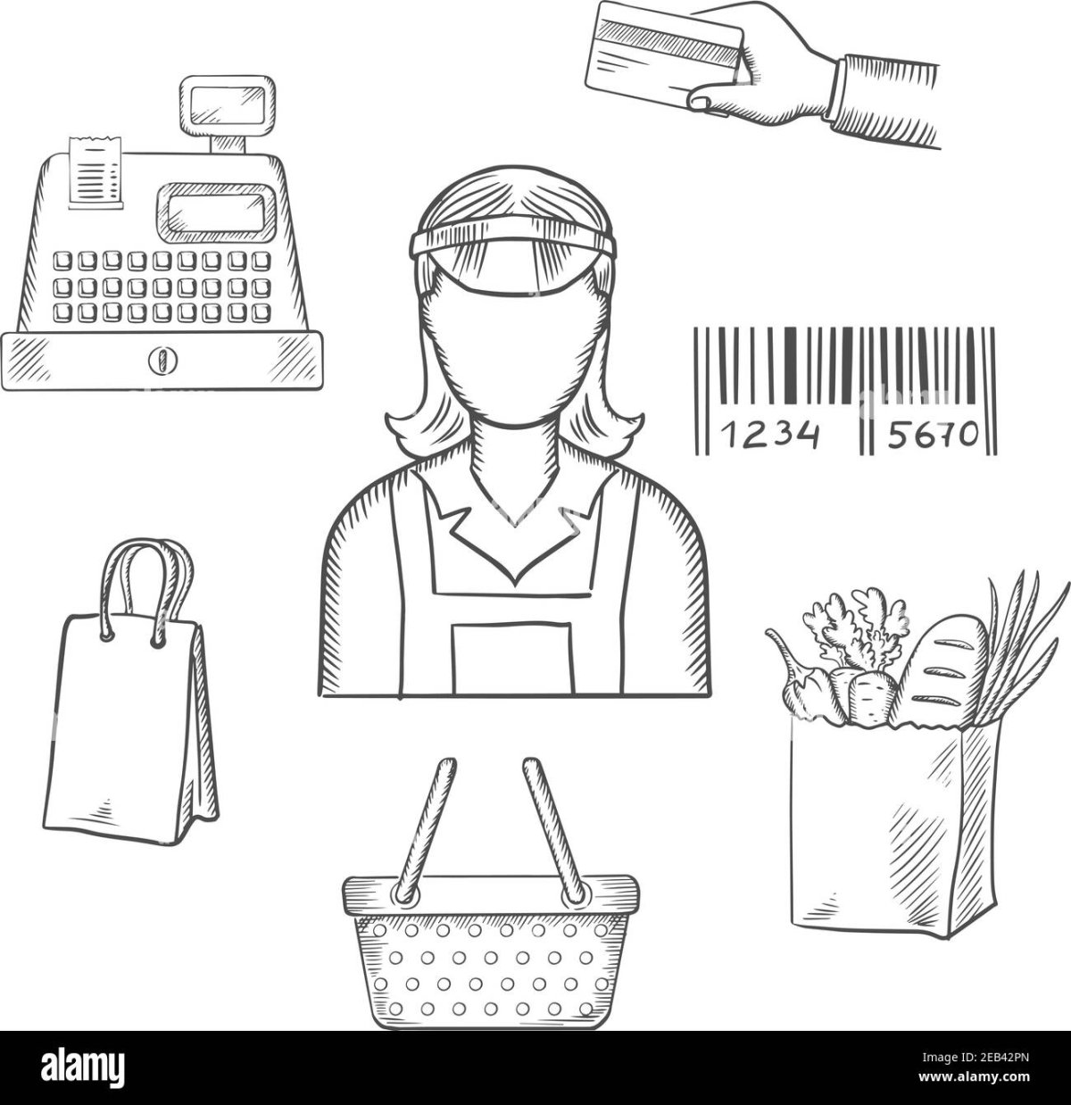 Предметы профессии продавец