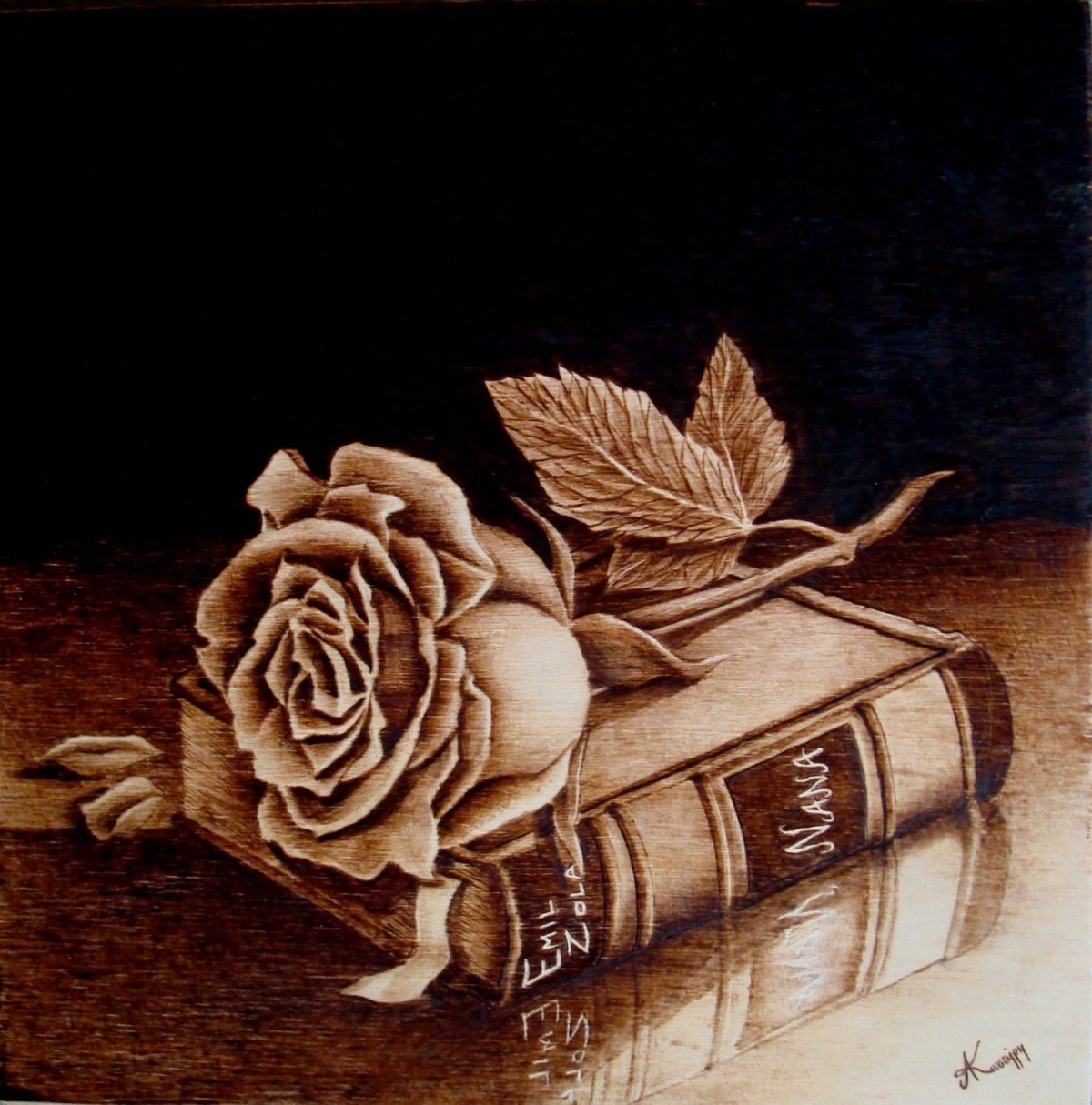 Натюрморт для выжигания по дереву