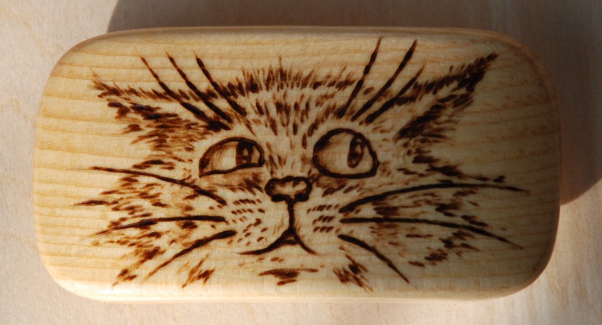 Пирография кедр