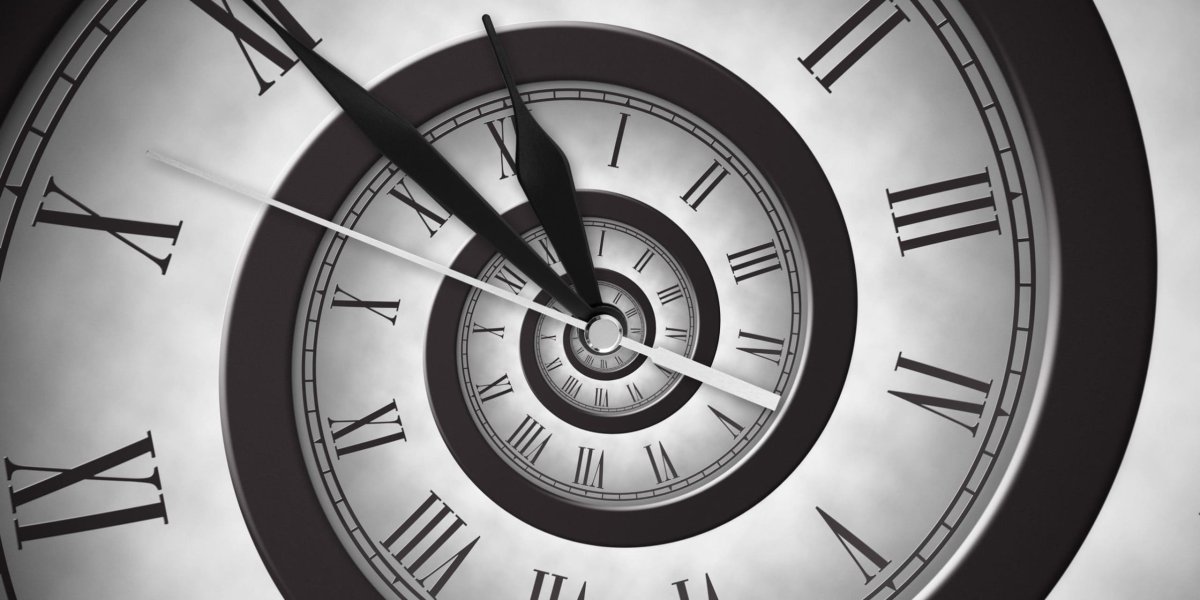 Часы спираль времени