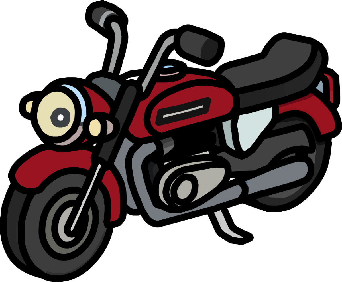 Мотоцикл красный спортивный Феррари