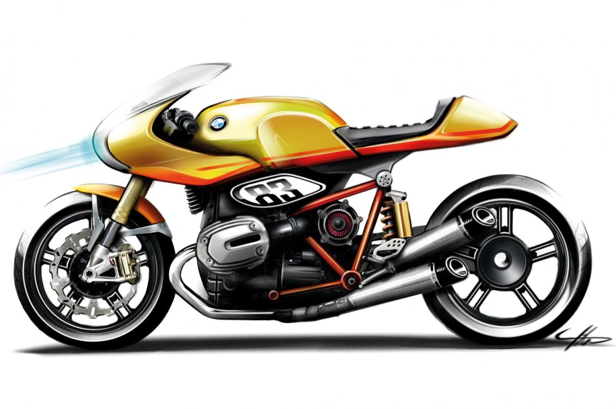 Нарисовать мотоцикл