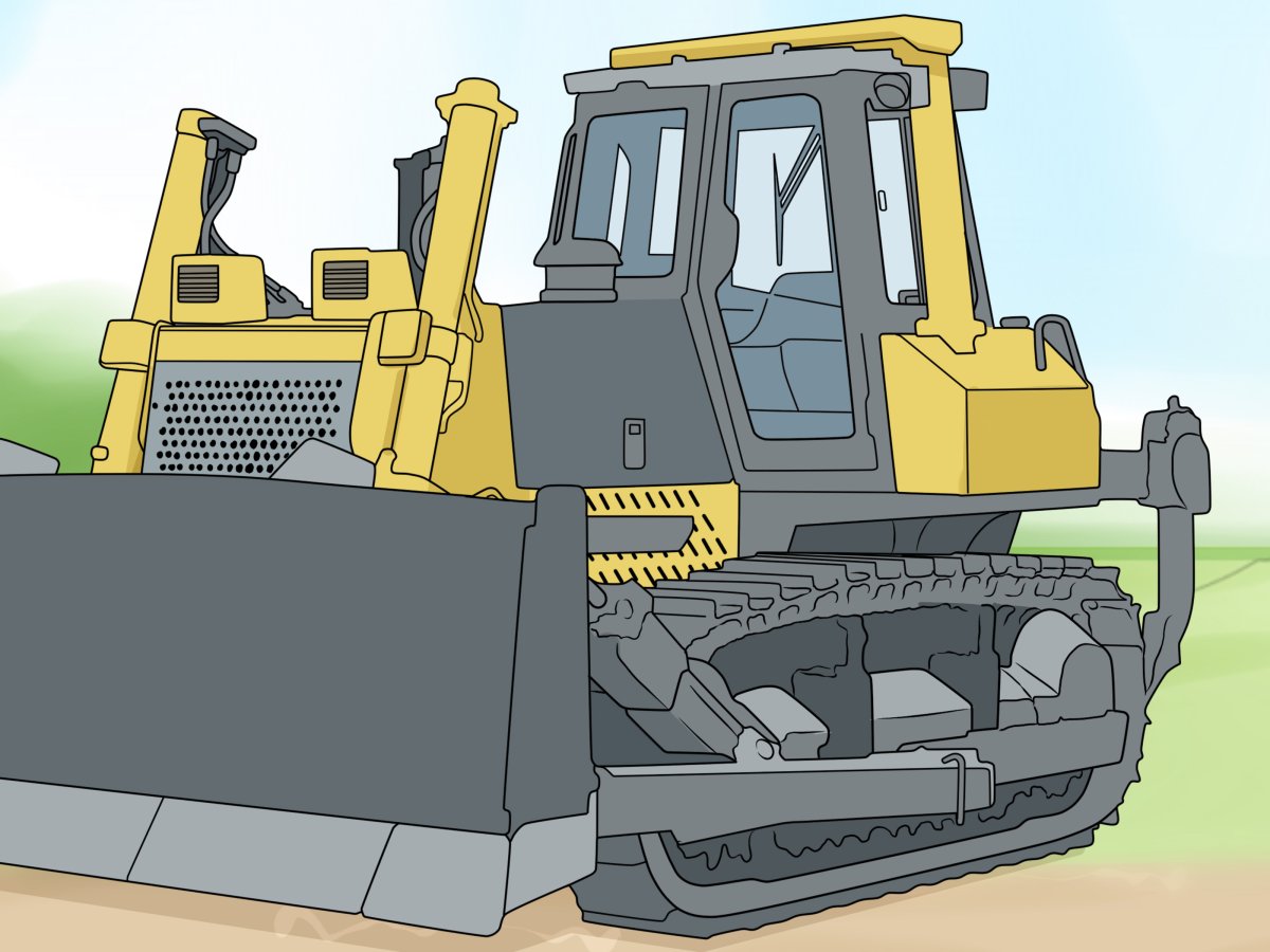 Смайлик бульдозер