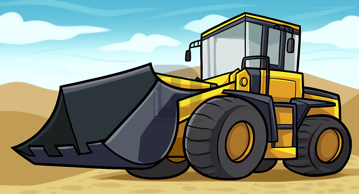 Бульдозер вектор
