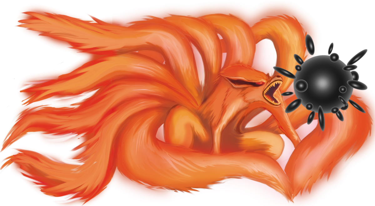 Курама девятихвостый демон Лис