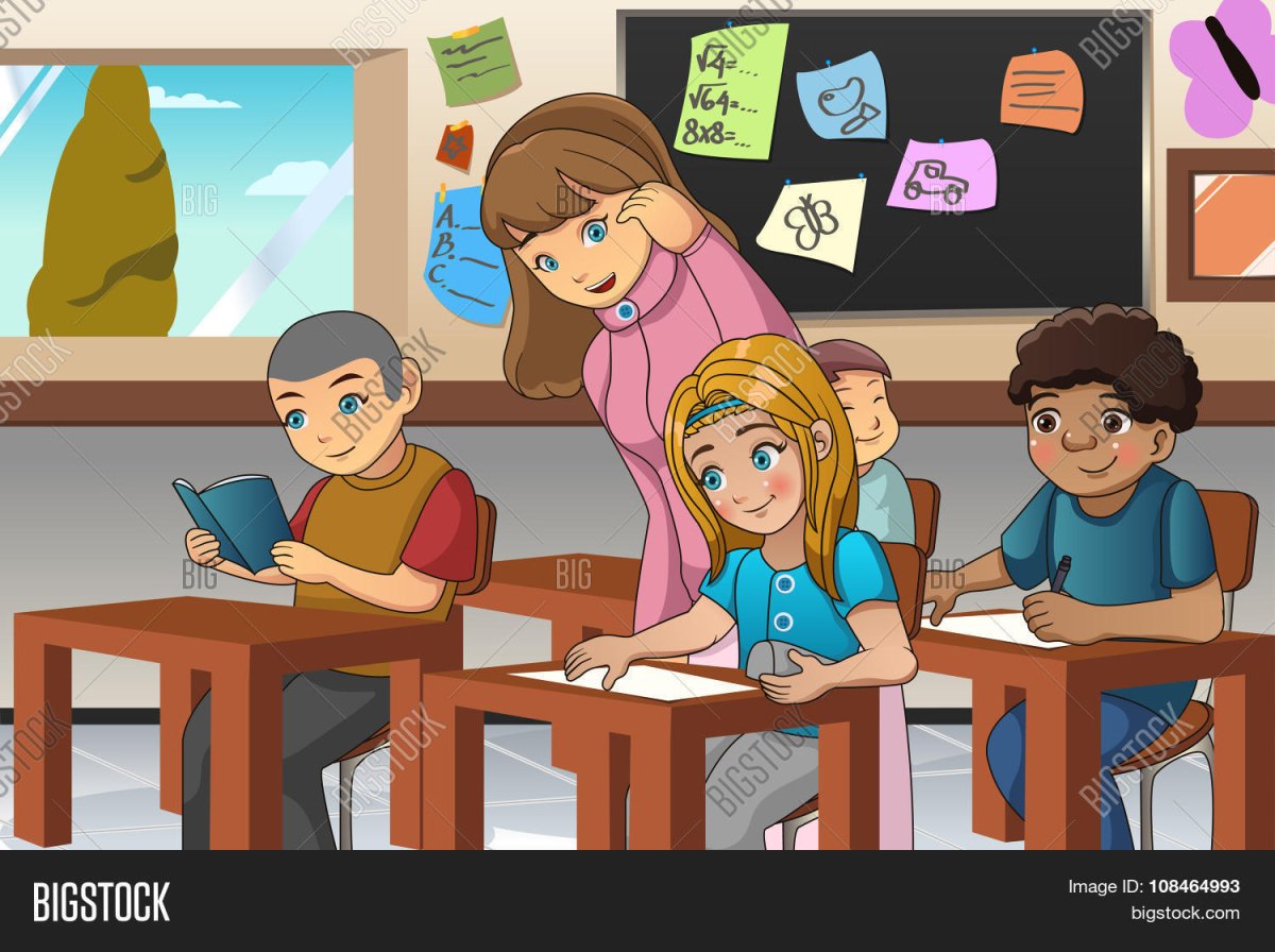 Учитель и ученик мультяшный