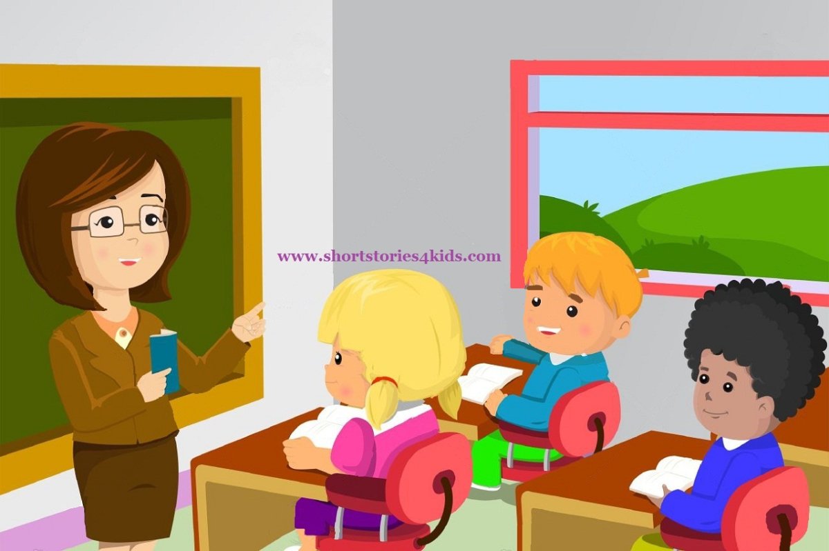 Учитель и дети мультяшные