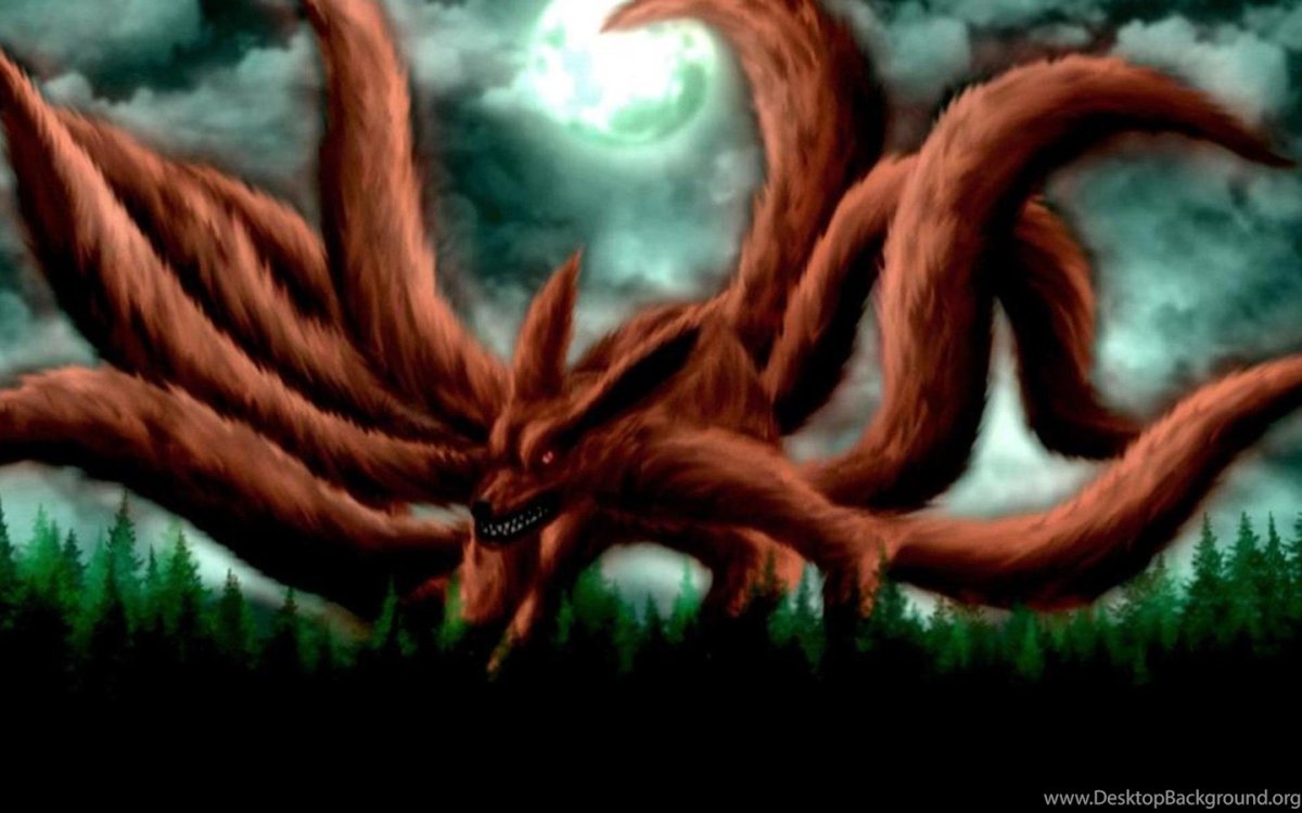 Курама девятихвостый Кицунэ